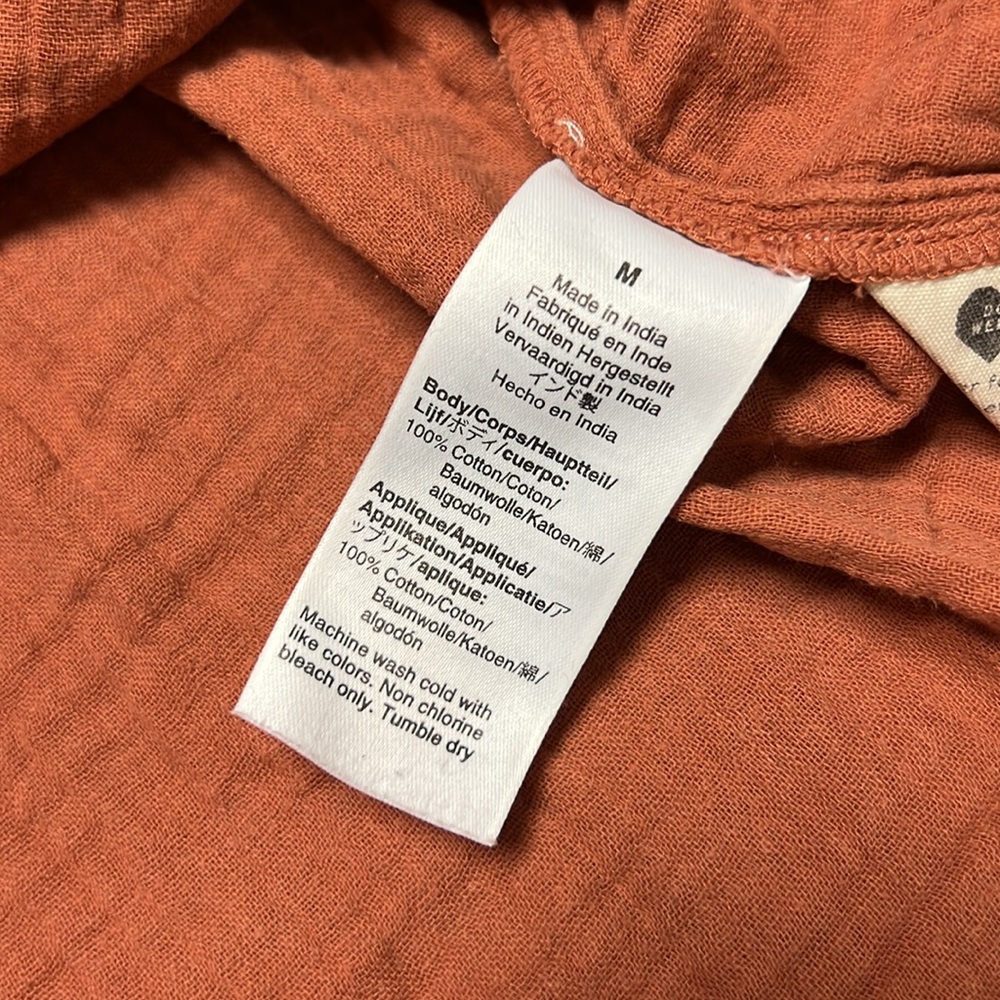 Madewell Patchwork Square-Neck Top Medium - image 7